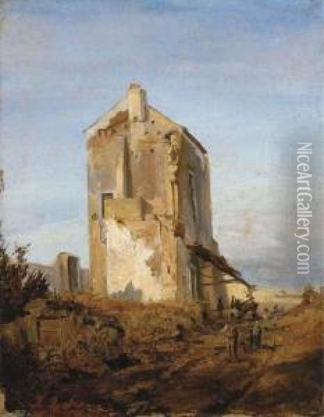 Casale Oil Painting - Teodoro Duclere
