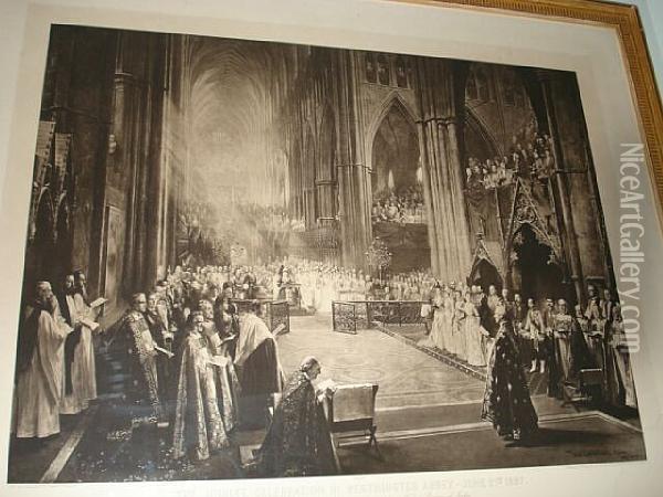 The Jubilee Celebration Oil Painting - William Ewart Lockhart