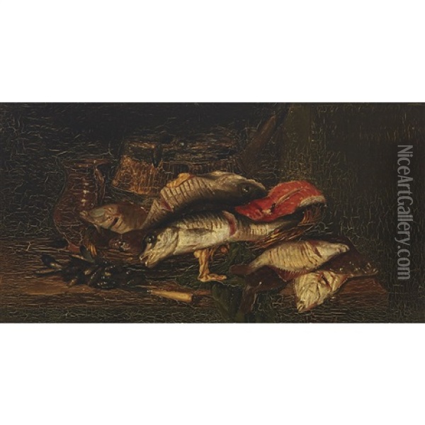 Fisch-stilleban Oil Painting - Abraham van Beyeren