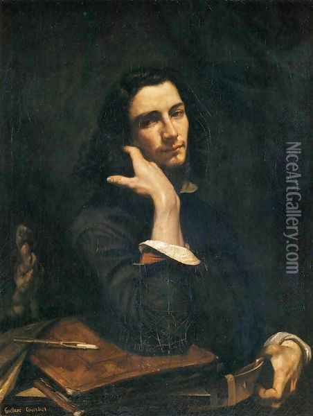 Self-Portrait (Man with Leather Belt) Oil Painting - Gustave Courbet