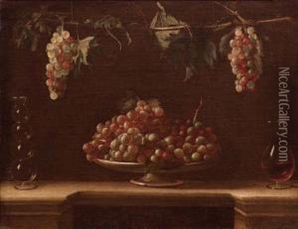 Natura Morta Con Frutta Oil Painting - Panfilo Nuvolone