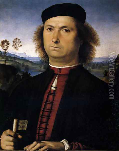 Portrait of Francesco delle Opere 1494 Oil Painting - Pietro Vannucci Perugino