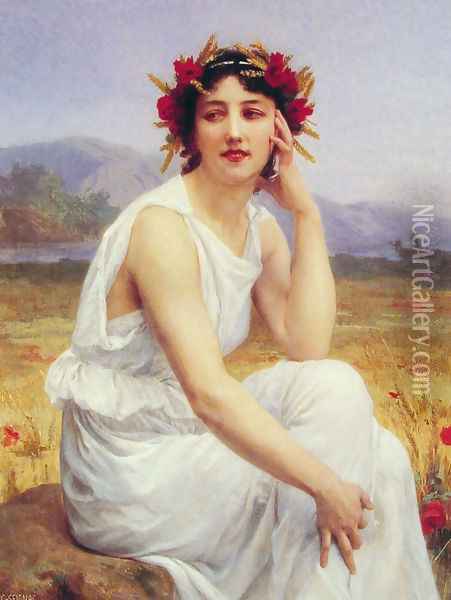 The Muse Oil Painting - Guillaume Seignac