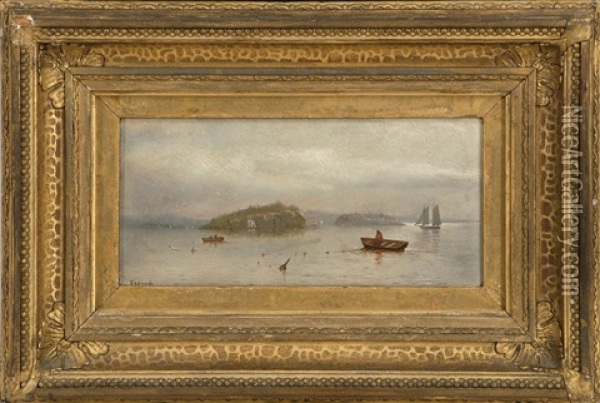 Among The Islands, Eastport Me Oil Painting - Lemuel D. Eldred