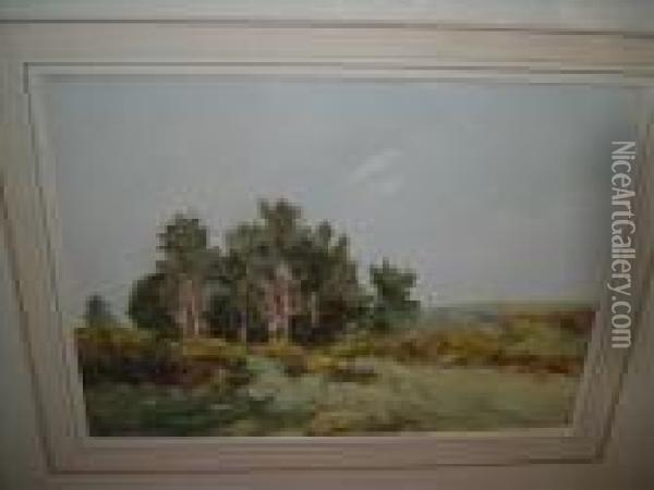 Trees Attilford, Surrey Oil Painting - William Tatton Winter