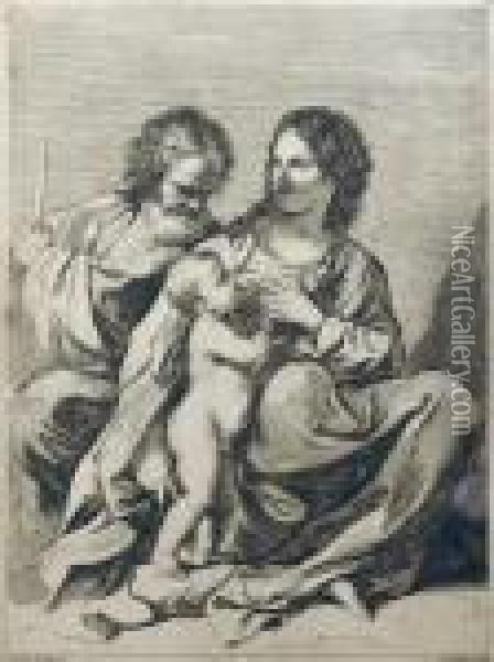 Holly Family Oil Painting - Guercino