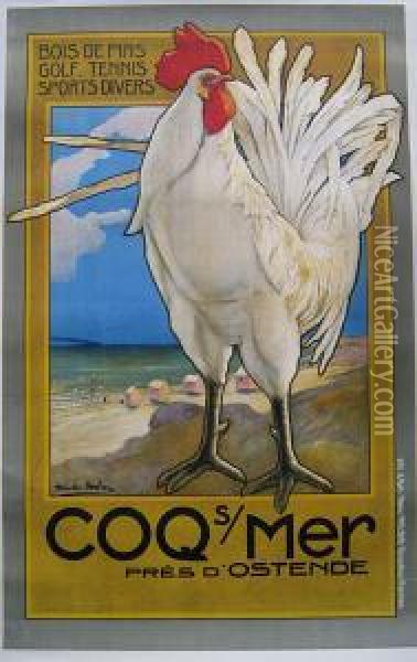 Le Coq Sur Mer. Oil Painting - Marten Melsen