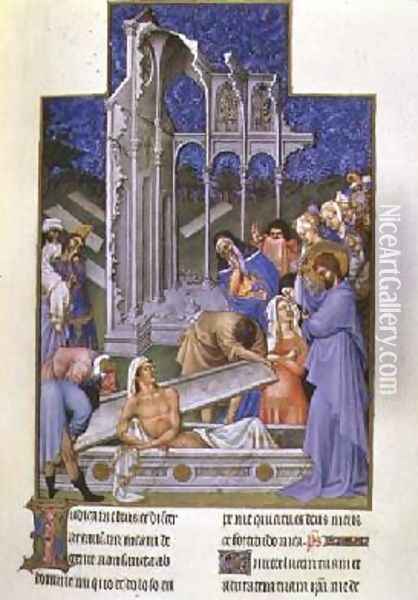 The Resurrection of Lazarus Oil Painting - Pol de Limbourg