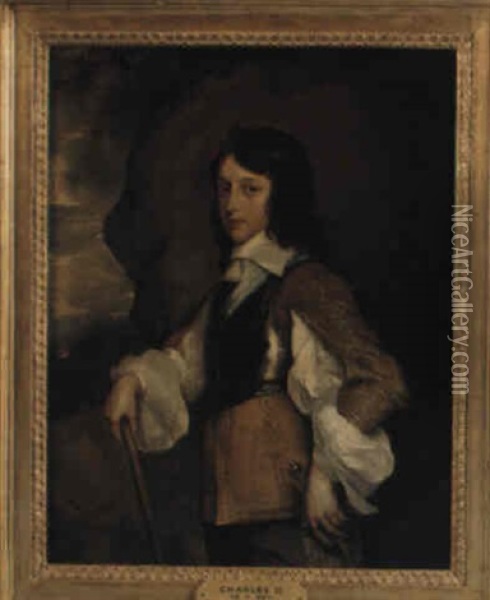 Portrait Of Henry Stuart, Duke Of Gloucester, As A Boy Oil Painting - Adriaen Hanneman