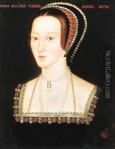 Portrait of Anna Boleyn 1530-36 Oil Painting - English Unknown Masters