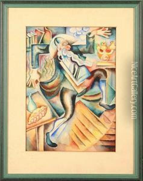 Tanczacy Rabin Oil Painting - Fryderyk, Fryc Kleinmann