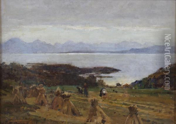 Harvest-time Skye Oil Painting - Robert Weir Allan