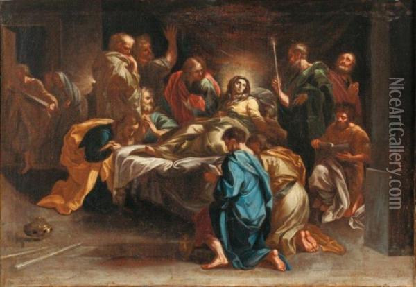 La Mort De La Vierge Oil Painting - Carlo Maratta or Maratti
