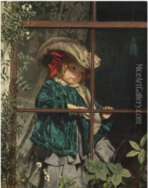 No Walk Today Oil Painting - Sophie Gengembre Anderson