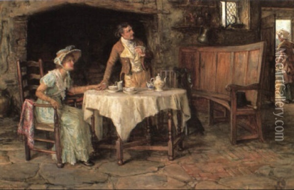 The Elopement Oil Painting - Francis Sydney Muschamp
