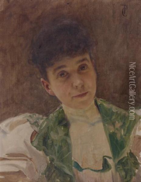 Portrait De Femme Oil Painting - Paul Chabas