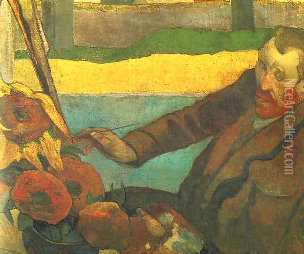 Vincent van Gogh Painting Sun Flowers Oil Painting - Paul Gauguin