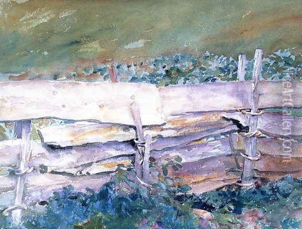 The Fence Oil Painting - John Singer Sargent
