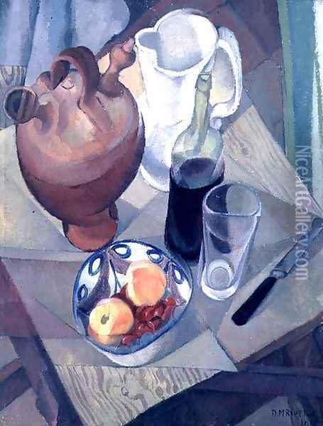 Still Life 1913 Oil Painting - Diego Rivera
