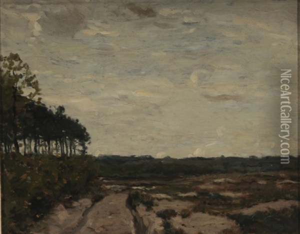 Road Through An Open Landscape Oil Painting - Henry Ward Ranger