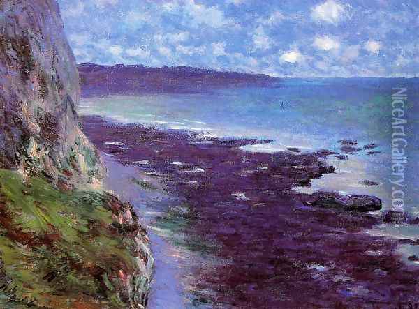 Cliff Near Dieppe Oil Painting - Claude Oscar Monet