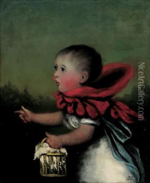 Little Red Riding Hood On The Way To Grandma's House Oil Painting - Benjamin Duterrau