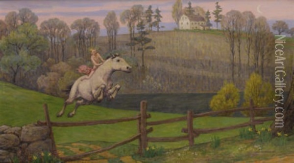 The Horse Tamer Oil Painting - Bryson Burroughs