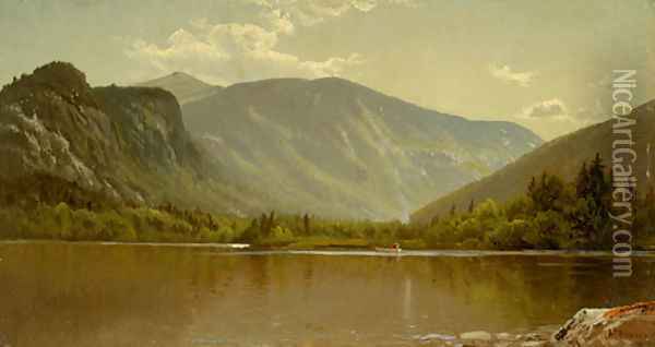 Echo Lake, New Hampshire Oil Painting - Alfred Thompson Bricher
