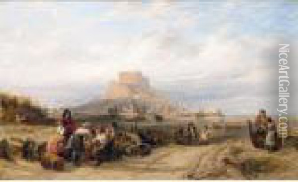 Mount Orgueil, Jersey Oil Painting - Samuel Walters