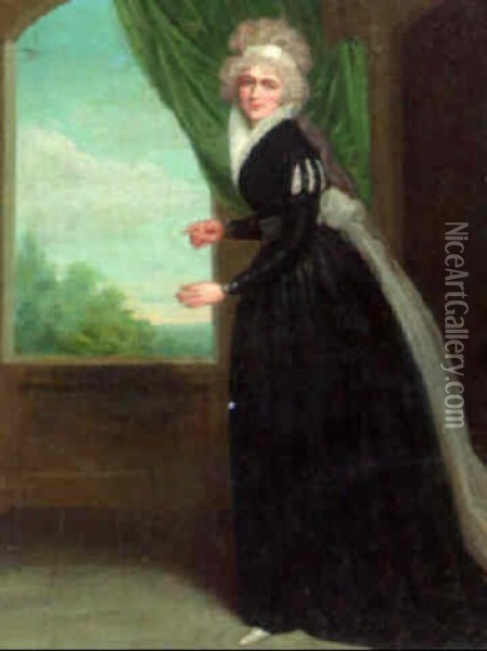 Portrait Of An Actress Oil Painting - Samuel de Wilde