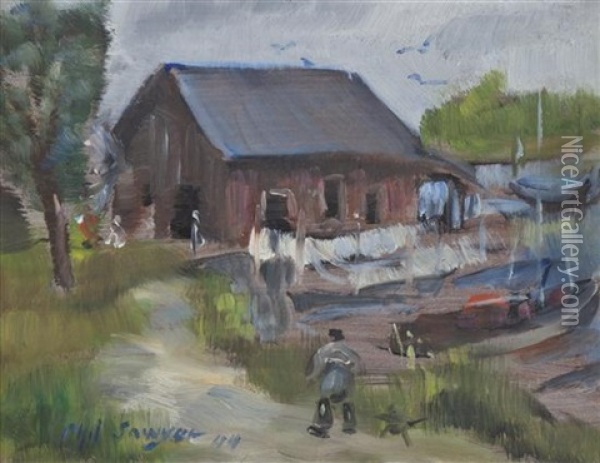 Heading To The Boats Oil Painting - Philip Ayer Sawyer