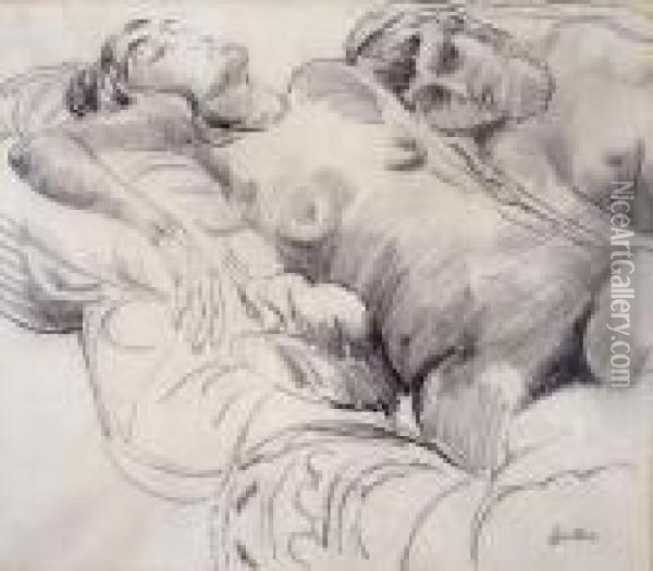 Nudes Oil Painting - Henri Epstein
