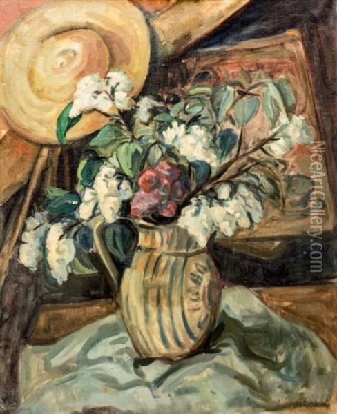 Bouquet De Fleurs Oil Painting - Sonia Lewitska