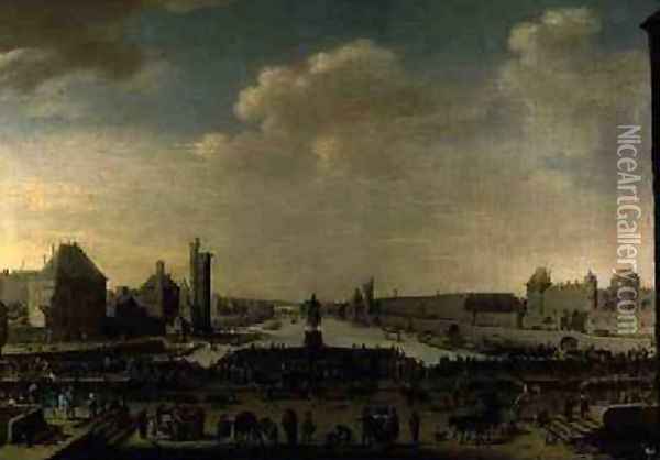 View of Paris from the Pointe de la Cite Oil Painting - Theodor Matham