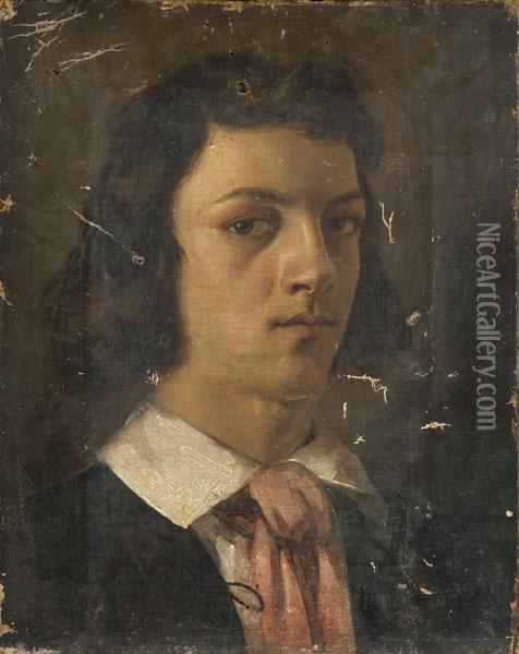 Autoritratto Oil Painting - Giulio Carlini