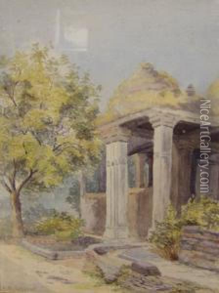 Temple Oil Painting - Aleksandr Nikolaev. Volkov Muromzoff