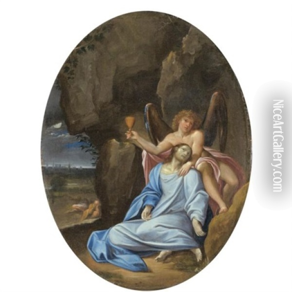 The Agony In The Garden Oil Painting - Ludovico Carracci
