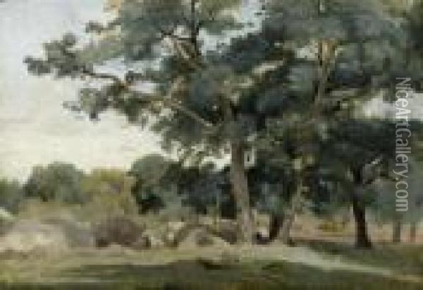 Fontainbleau - Aux Gorges D'apremont Oil Painting - Jean-Baptiste-Camille Corot