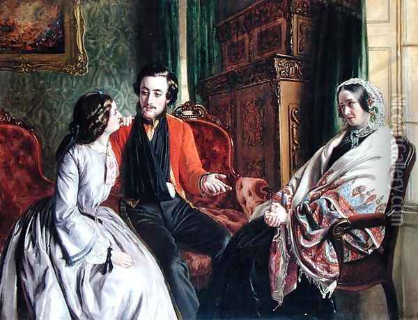 The Story of Balaclava Wherein he Spoke of the Most Disastrous Chances, 1855 Oil Painting - Rebecca Solomon
