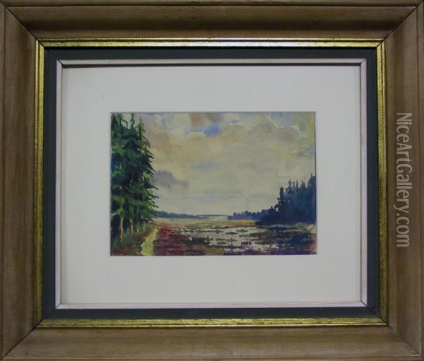 Category: Painting
 Description:landschap Oil Painting - Paul Herman