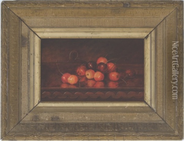 Cherries Oil Painting - Robert Spear Dunning