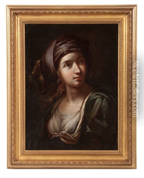 Portrait Of A Woman Oil Painting - Elisabetta Sirani