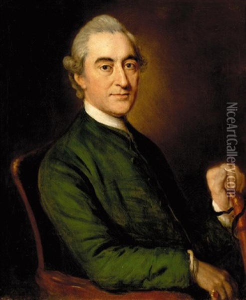 Portrait Of George Burges Oil Painting - William Hoare