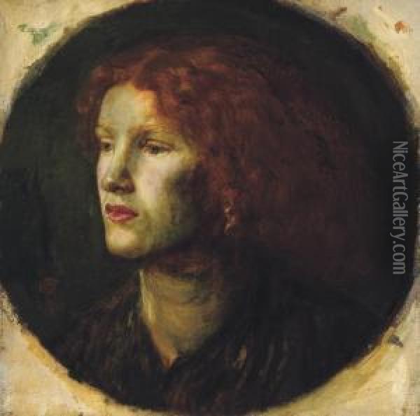 Fanny Cornforth Oil Painting - Dante Gabriel Rossetti