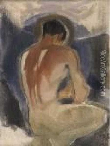 Robber At The Gate Of Paradise Oil Painting - Helene Schjerfbeck