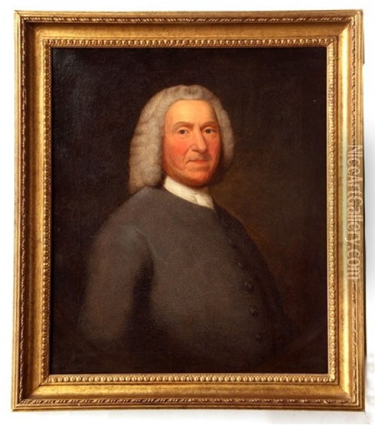 Portrait Probably Of Thomas Bardwell Oil Painting - John Theodore Heins