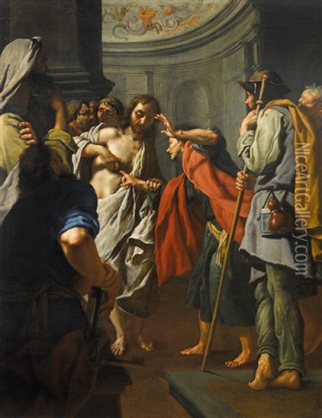 The Incredulity Of Saint Thomas Oil Painting - Alessandro Rosi