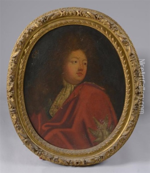 Portrait Du Dauphin Oil Painting - Pierre Mignard the Elder