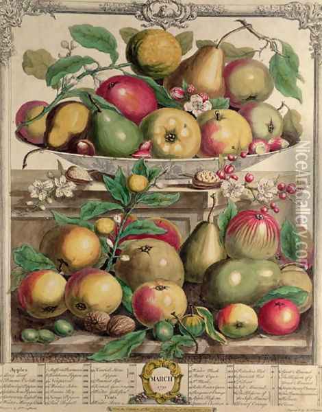 March, from 'Twelve Months of Fruits' Oil Painting - Pieter Casteels