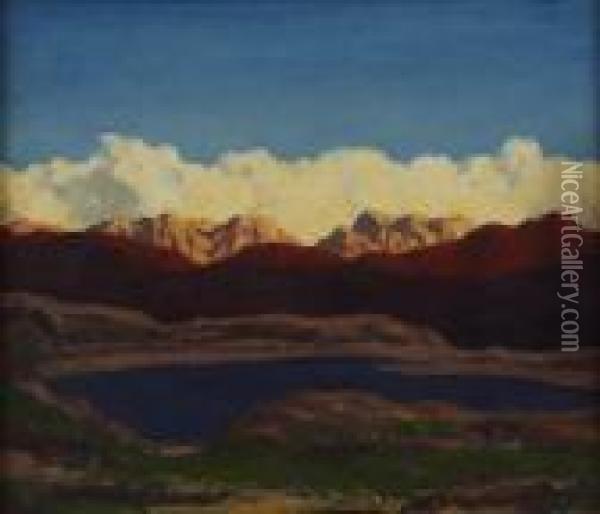 The Eternal Hills Of Ross Oil Painting - David Young Cameron
